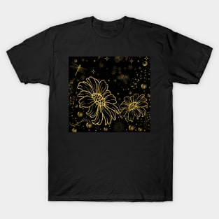 Gold & black shine T-Shirt